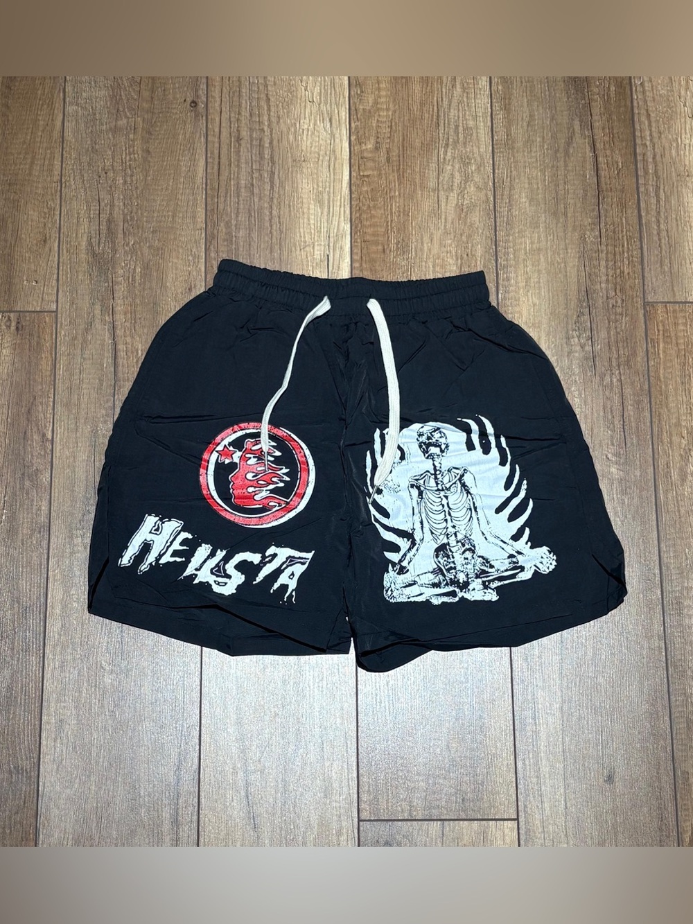 Hellstar Black Flaming Skull Shorts Brand New Size Small